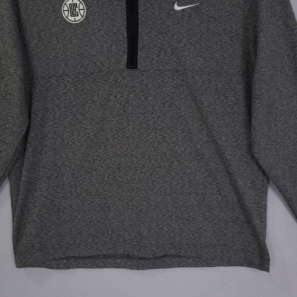 Nike Shirt Los Angeles Clippers Dri-Fit Victory Mens 1/2 Zip XL Basketball Hoop - Picture 9 of 10